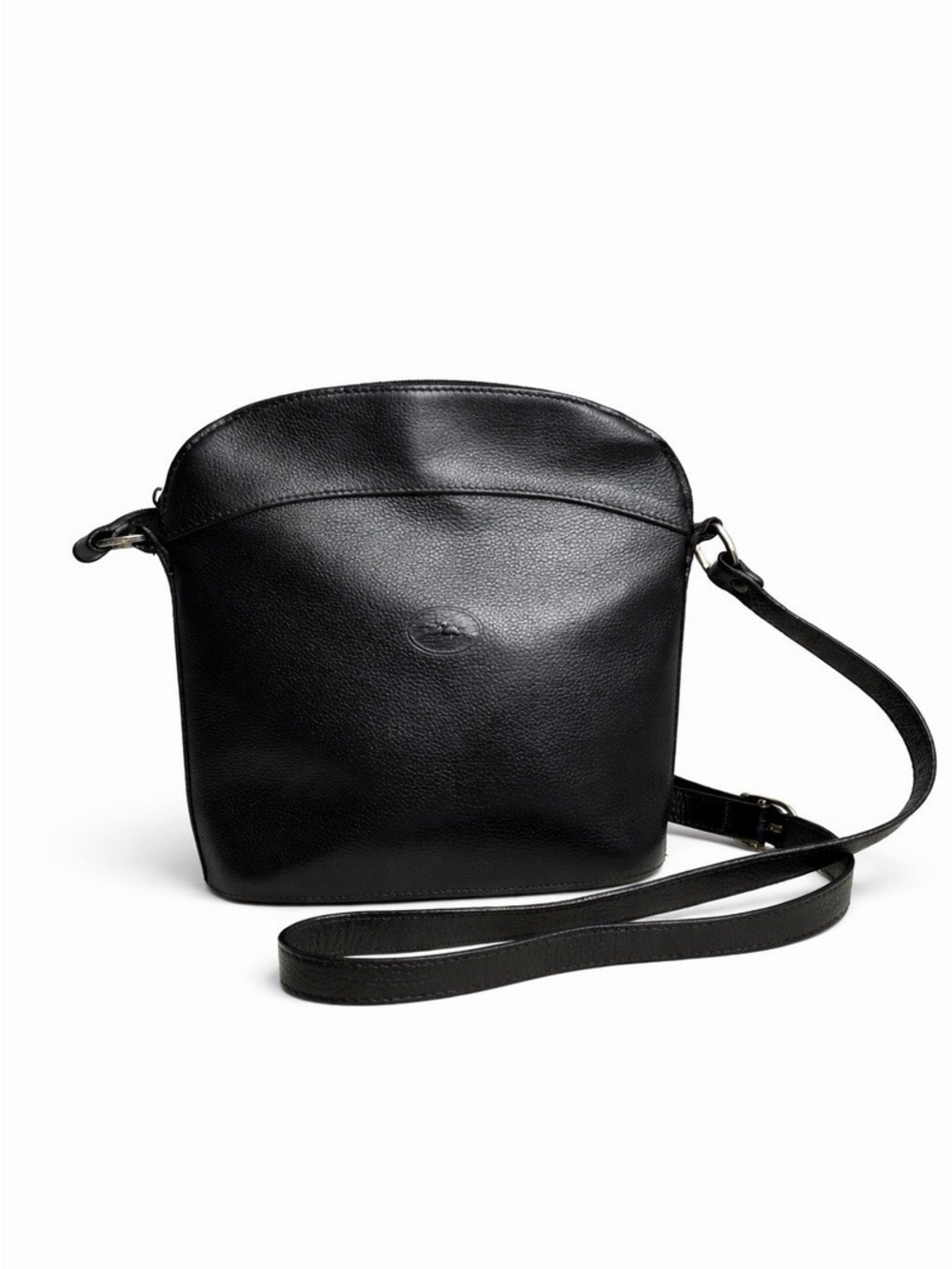 Vintage Longchamp Le Foulonné Pebbled Leather Crossbody Bag Made in France - Picture 2 of 10